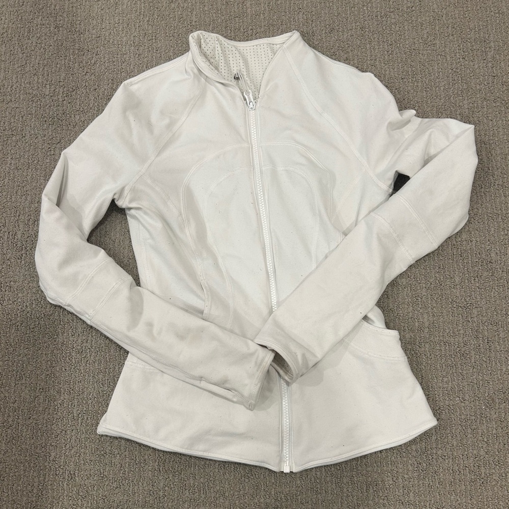 White Lululemon define jacket